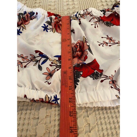 Shein Off the Shoulder Midriff Size XL Blouse Top - Picture 10 of 10